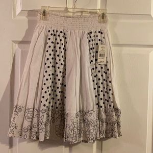 Black and white skirt